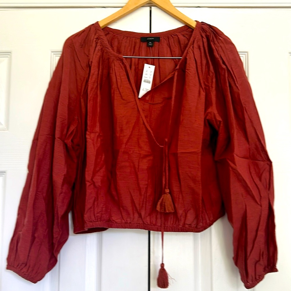 {J Crew} Bohemian Style Top NWT